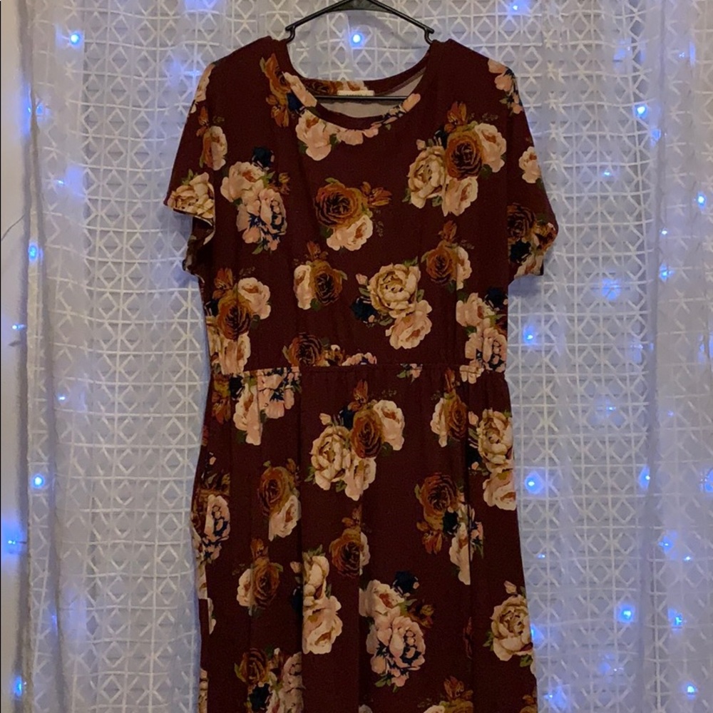 Reborn J Long Midi Floral Dress